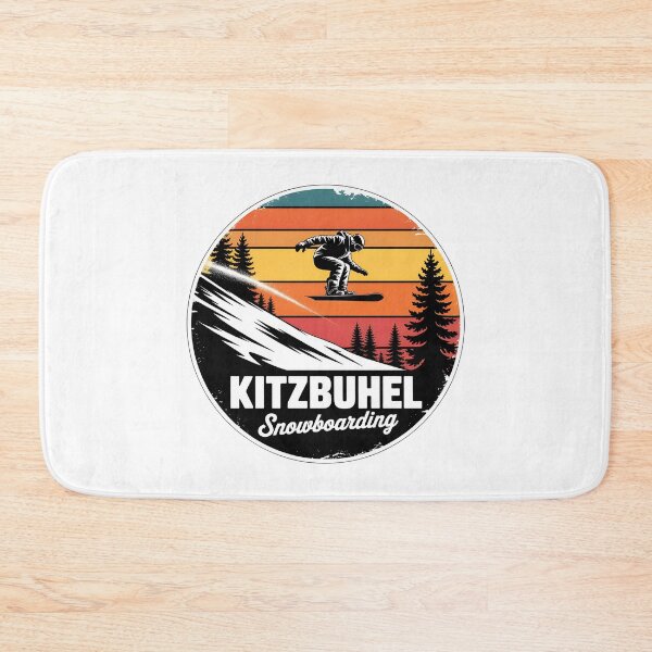 Item preview, Kitzbühel Snowboarding Vintage  – Retro Sunset Alpine Ski Design designed and sold by VividOrganica.