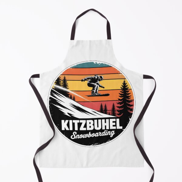 Item preview, Kitzbühel Snowboarding Vintage  – Retro Sunset Alpine Ski Design designed and sold by VividOrganica.