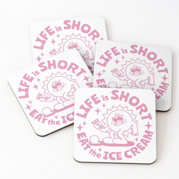 Item preview, Life is short, eat the ice cream. designed and sold by monkik.