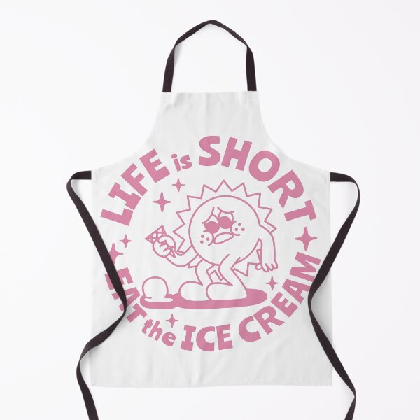 Item preview, Life is short, eat the ice cream. designed and sold by monkik.