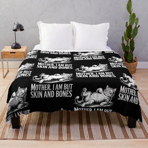 Item preview, Mother, I Am But Skin and Bones Funny Cat Mom Cat Lover designed and sold by BLZART.