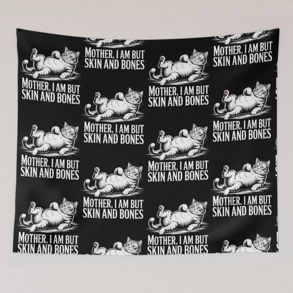 Item preview, Mother, I Am But Skin and Bones Funny Cat Mom Cat Lover designed and sold by BLZART.