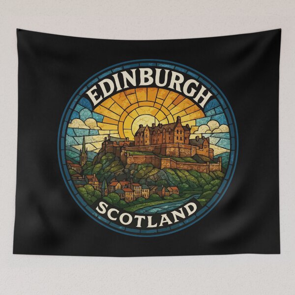 Item preview, Edinburgh Scotland Stained Glass designed and sold by TomFrontierArt.