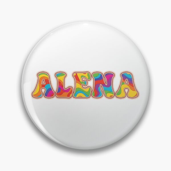Item preview, ❤️ Alena Personalized Name Wavy Retro Shirt, Coffee Mug, Sticker Gift designed and sold by HelixPedia.