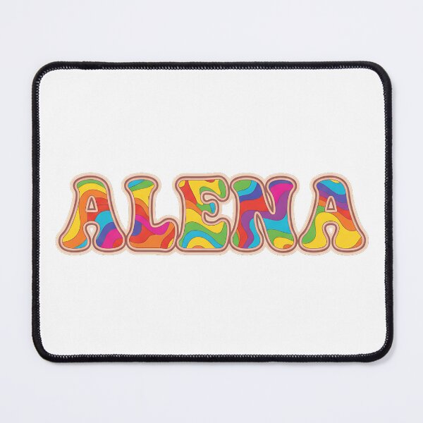 Item preview, ❤️ Alena Personalized Name Wavy Retro Shirt, Coffee Mug, Sticker Gift designed and sold by HelixPedia.