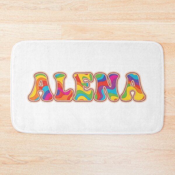 Item preview, ❤️ Alena Personalized Name Wavy Retro Shirt, Coffee Mug, Sticker Gift designed and sold by HelixPedia.
