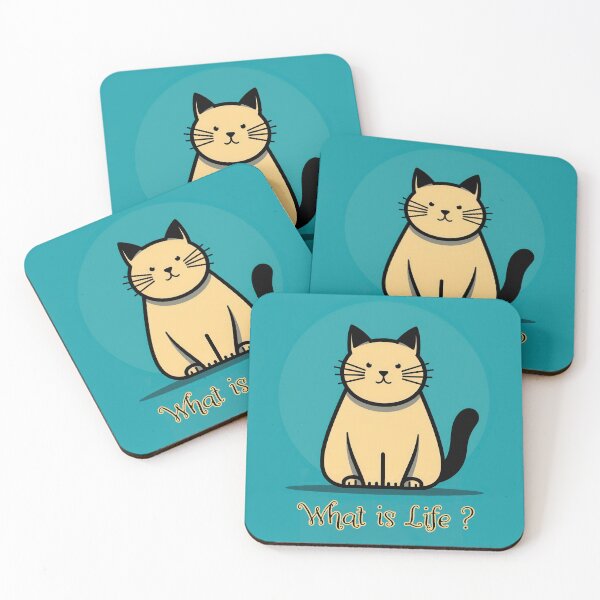 Item preview, Philosophical Cat Asks What Is Life designed and sold by ProQ Creative Prints.