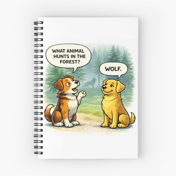 Item preview, What Animal Hunts in the Forest Wolf Funny Dog Design designed and sold by TroyTheTerrific.