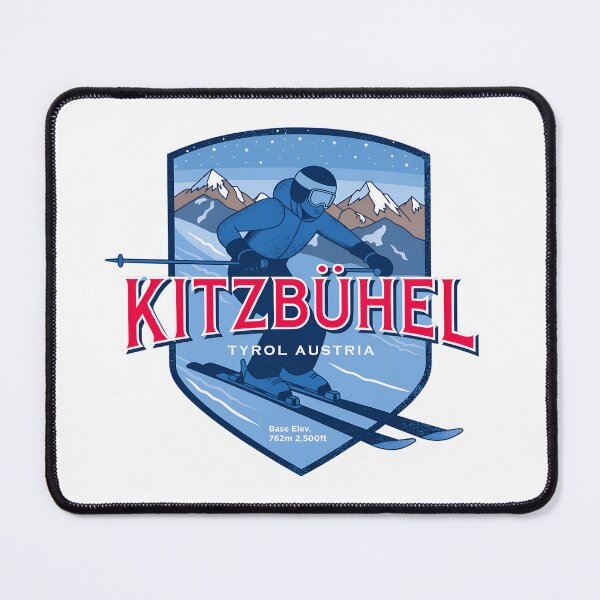 Item preview, Kitzbühel Skiing Shield Emblem – Vintage Tyrol Austria Mountain Design designed and sold by VividOrganica.