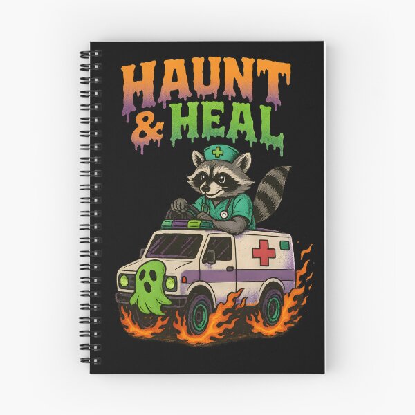 Item preview, Haunt & Heal Raccoon Nurse – Halloween Ambulance Driver Design designed and sold by ClinicalHubs.