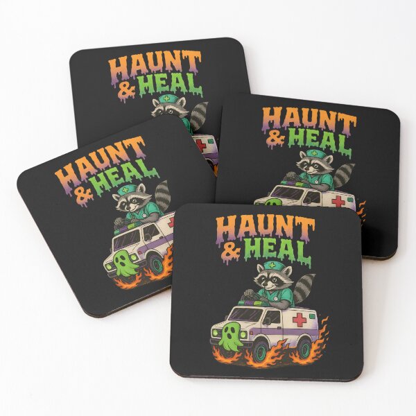 Item preview, Haunt & Heal Raccoon Nurse – Halloween Ambulance Driver Design designed and sold by ClinicalHubs.