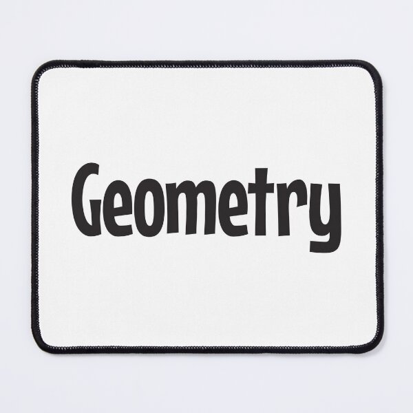 Item preview, Geometry in black text designed and sold by Think4Prints.