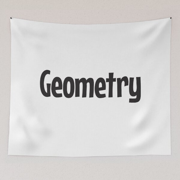 Item preview, Geometry in black text designed and sold by Think4Prints.