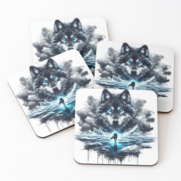 Item preview, Ice Wolf, Ai Generated Art  designed and sold by ACC .
