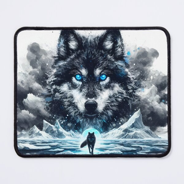 Item preview, Ice Wolf, Ai Generated Art designed and sold by ACC .