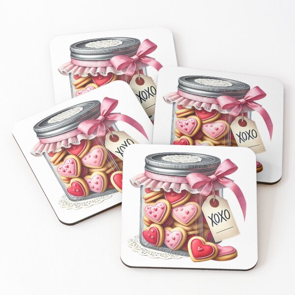 Item preview, Cute Lovely Valentine Cookies - Sweet Heart Baking Illustration designed and sold by FuzionRaptor.