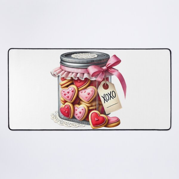 Item preview, Cute Lovely Valentine Cookies - Sweet Heart Baking Illustration designed and sold by FuzionRaptor.