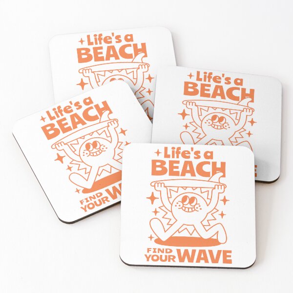 Item preview, Life's a beach, find your wave. designed and sold by monkik.