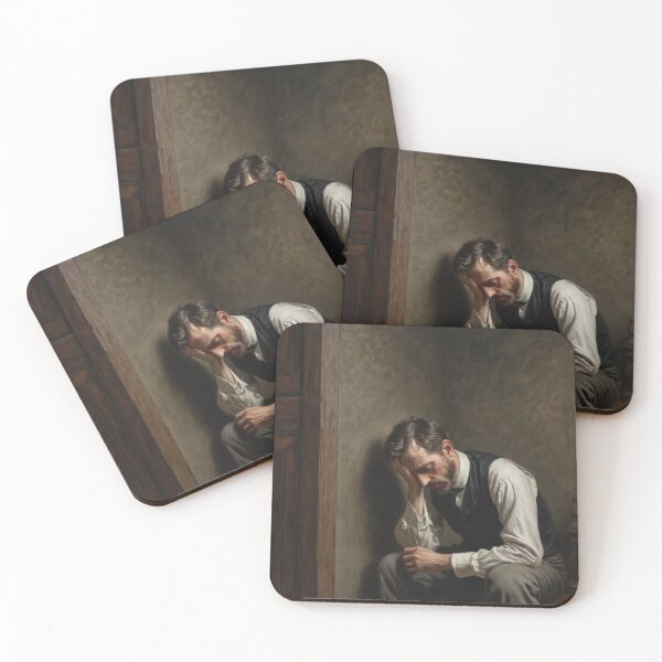 Item preview, Depression and Existential Crisis Oil Painting | Dark Philosophy Art designed and sold by Visualynx.