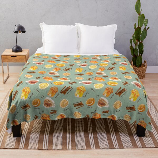 Item preview, Cozy Tea Time Watercolor Pattern with Handettering - Teal designed and sold by Stella Maris Designs.