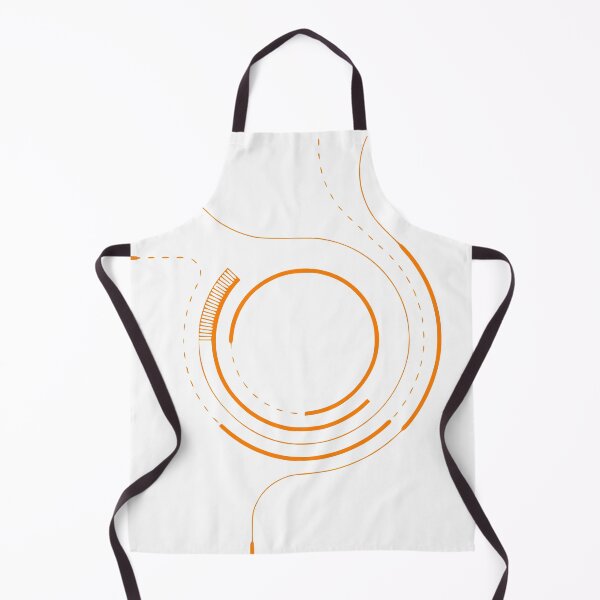 Item preview, Abstract Time Flow Clock Art | Minimal Orange Futuristic Circular Design designed and sold by UI Expert.