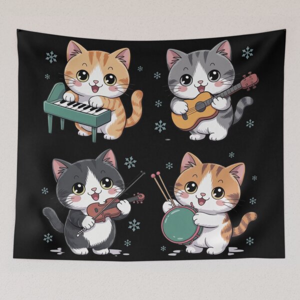 Item preview, Kawaii Cat Obsession - cat music lover designed and sold by DamioPolArt.