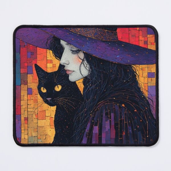 Item preview, Abstract Witch and Her Cat designed and sold by TheDarkWardrobe.