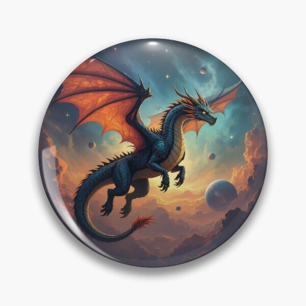 Artikelvorschau, Cosmic Dragon Flight – Fantasy meets Outer Space mit Nebula Glow und Galactic Energy entworfen und verkauft von FotoworldEdel.