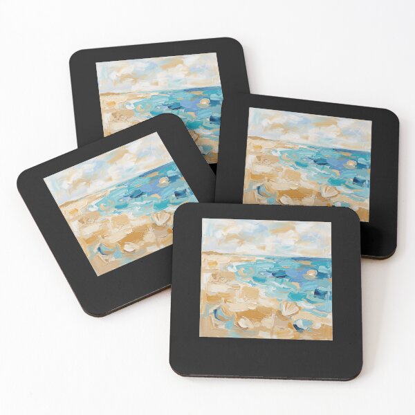 Item preview, Abstract Blue Ocean Beach Waves Seascape designed and sold by clothesy7.