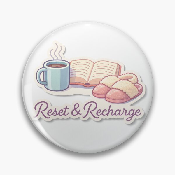 Item preview, Reset and Recharge Cozy Staycation Sticker designed and sold by nikzzastic.