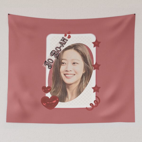 Item preview, Jo Bo-ah (조보아) Korean actress South Korean celebrity K-drama star Korean film  illustration Red Aesthetic Collage Design designed and sold by AJUNICE STUDIO.