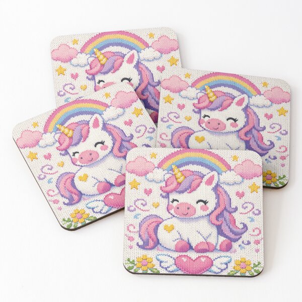 Item preview, Cute unicorn knitting pattern designed and sold by Mauswohn.