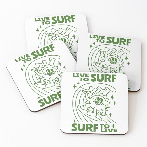 Item preview, Live to surf, surf to live. designed and sold by monkik.