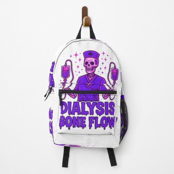 Item preview, Dialysis Bone Flow – Dialysis Nurse Skeleton Halloween Design designed and sold by ClinicalHubs.