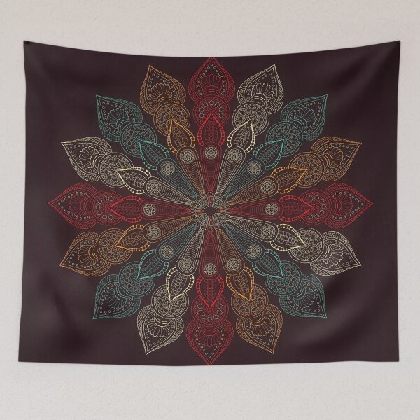 Aperçu de l'œuvre Fleur de mandala créée et vendue par FrancisBlue.