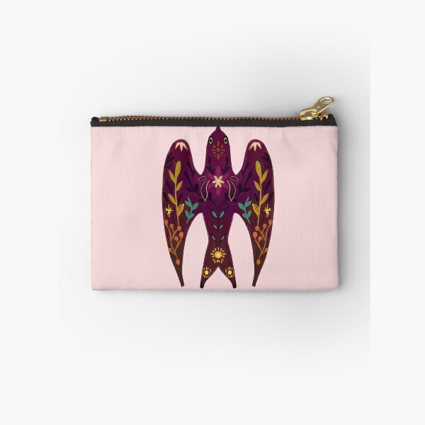 Item preview, Swallow, purple bird, folkloric patterns, lucky charms, totem designed and sold by Dormitria.