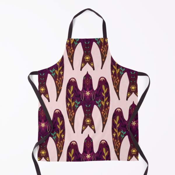 Item preview, Swallow, purple bird, folkloric patterns, lucky charms, totem designed and sold by Dormitria.