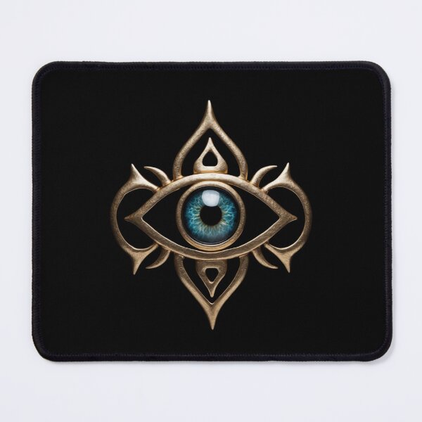 Item preview, golden eye sigil – occult symbol – dark fantasy emblem designed and sold by Traumrausch.