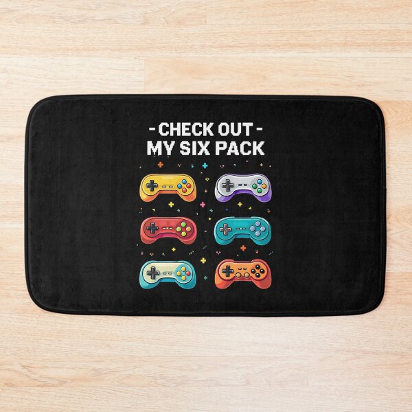 Item preview, Check Out My 6 Six Pack Retro Gaming Controller Humor Men Boys designed and sold by clothesy7.