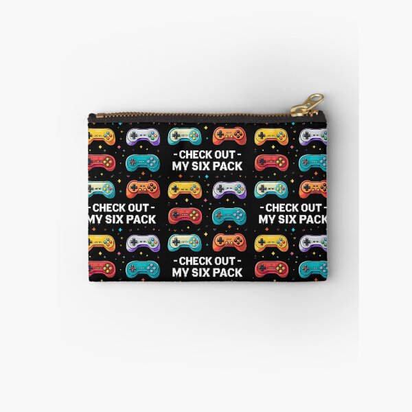 Item preview, Check Out My 6 Six Pack Retro Gaming Controller Humor Men Boys designed and sold by clothesy7.