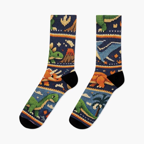 Item preview, Cool dinosaurs, knitted picture designed and sold by Mauswohn.