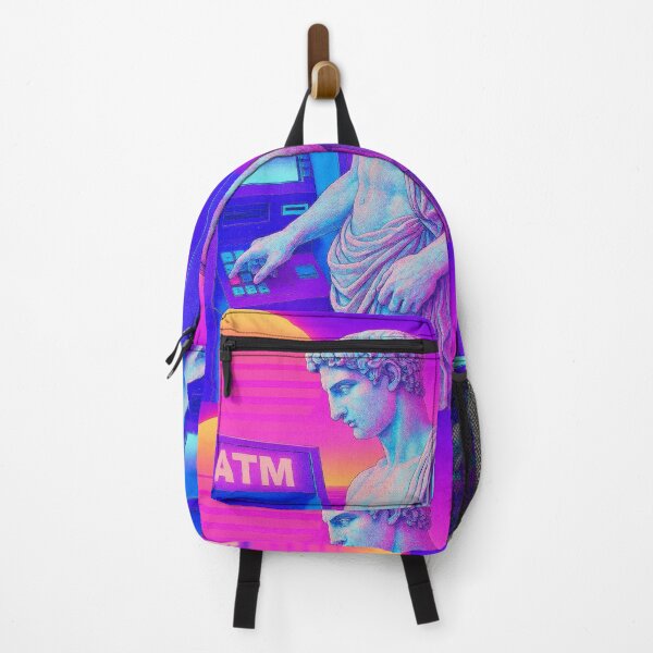 Item preview, Neon Helios ATM Synthwave Glitch Art designed and sold by A E S T H E T A T A G.