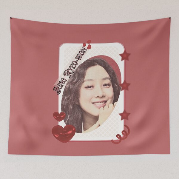 Item preview, Jung Ryeo-won (정려원) Korean actress South Korean celebrity K-drama star Korean film  illustration Red Aesthetic Collage Design designed and sold by AJUNICE STUDIO.