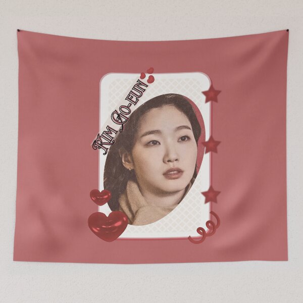Item preview, Kim Go-eun (김고은) Korean actress South Korean celebrity K-drama star Korean film  illustration Red Aesthetic Collage Design designed and sold by AJUNICE STUDIO.