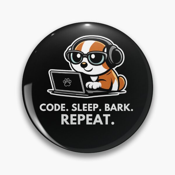 Artikelvorschau, Hundeprogrammierer – Code Schlafen Bellen Wiederholen Lustiges Programmierdesign entworfen und verkauft von LucaVibeBrand.