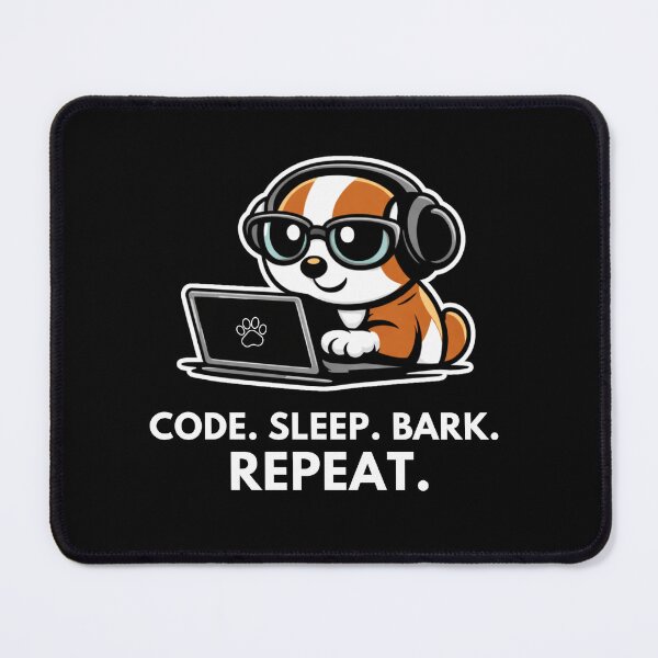 Item preview, Dog Programmer – Code Sleep Bark Repeat Funny Coding Design designed and sold by LucaVibeBrand.