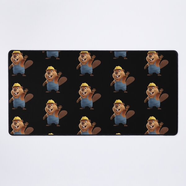 Item preview, Cute Beaver Construction Worker Carpenter Waving Hello designed and sold by vk09.