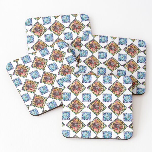 Item preview, Colorful Mosaic Square Pattern Artistic Design designed and sold by Teenidesign .