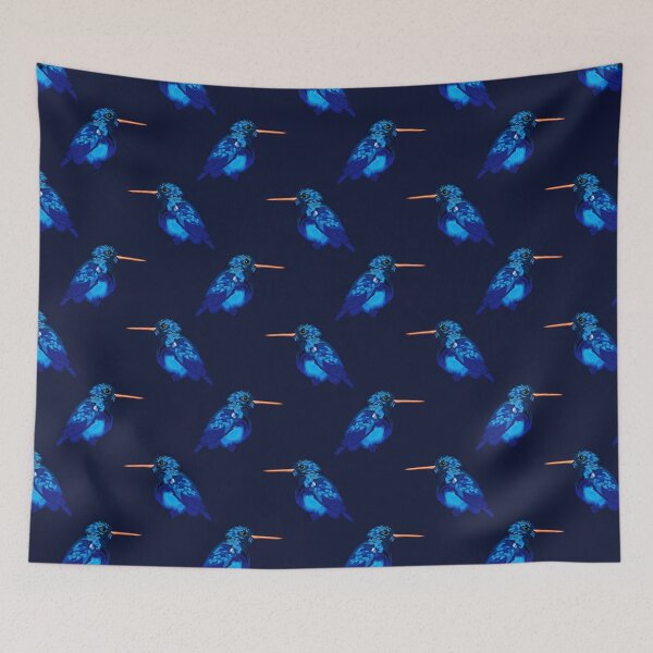 Item preview, Fluffy Hummingbird-Dark Blue designed and sold by deblevart.
