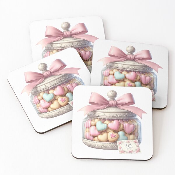 Item preview, Watercolor Valentine Cookies - Hand Painted Sweet Hearts designed and sold by FuzionRaptor.